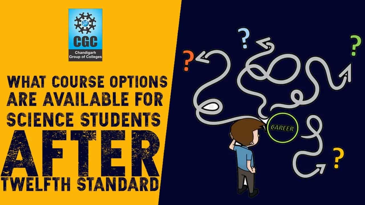 What course options are available for science students after 12th standard? 