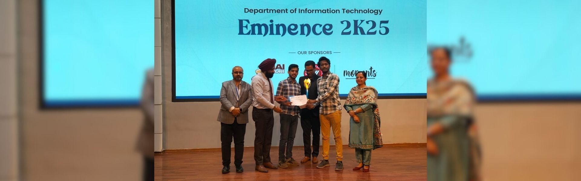 Web Development Competition held at our college during Eminence 2K25