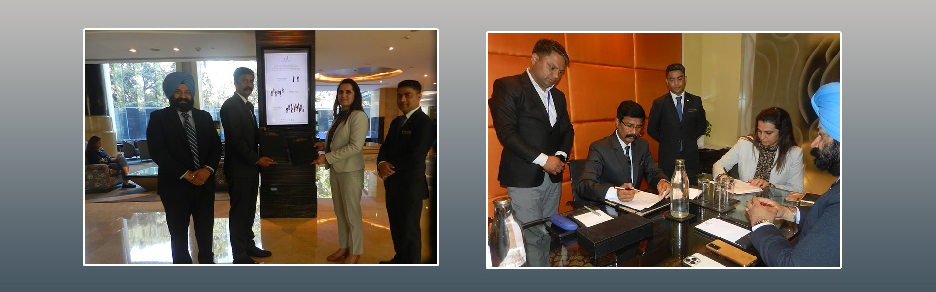 MOU signing between CCH Landran and THE TAJ Chandigarh