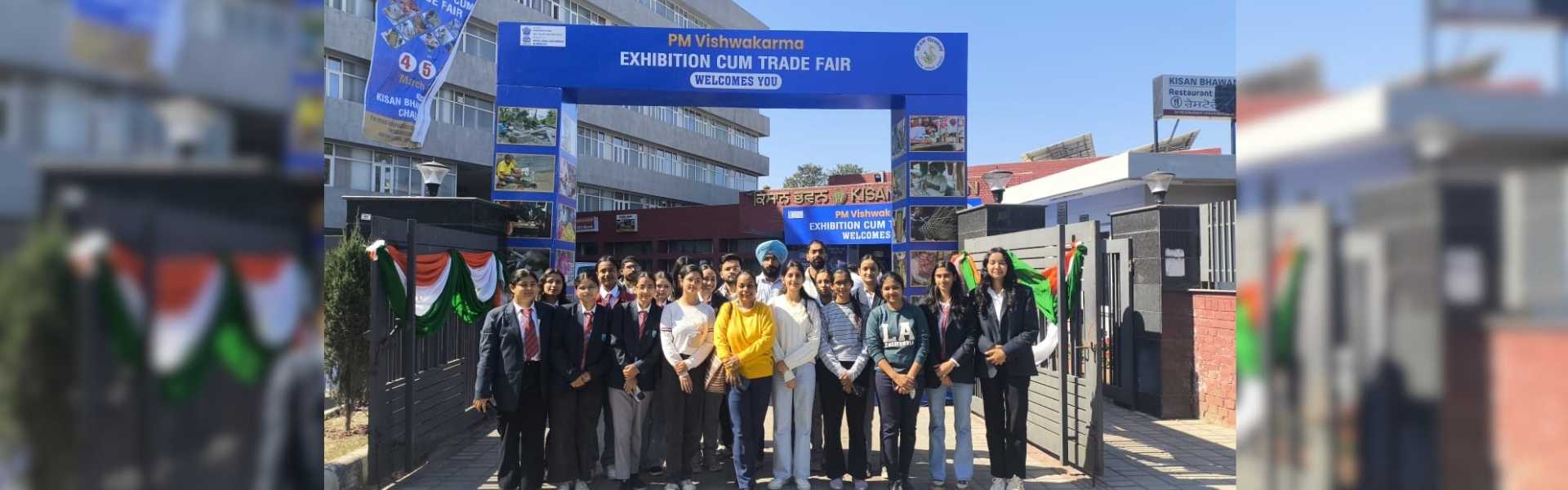 Exhibition cum trade fair visit under PM Vishwakarma Scheme for  students of Biotechnology
