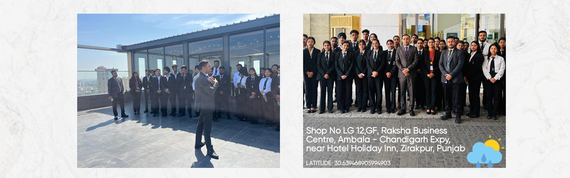 INDUSTRIAL VISIT TO HOTEL HOLIDAY INN, ZIRAKPUR