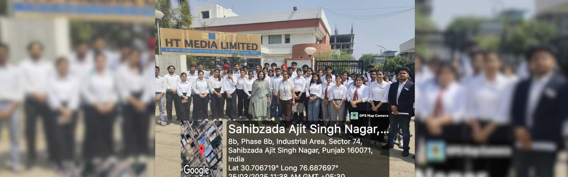 Chandigarh College of Technology organized an enriching industrial visit to Hindustan Times Media Ltd.